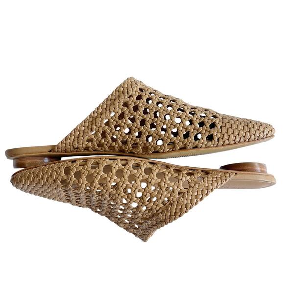 Everlane The Day Mule in Woven Nappa Leather Tan Size 7 - Picture 6 of 12